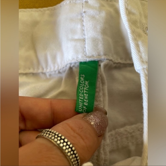 Y2K United Colours Of Benetton White mini skirt - Picture 3 of 6